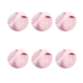 Универсальные самоклеящиеся ручки HandyKnob, 6 штук, розовые