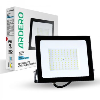 Светодиодный прожектор Ardero LL-1100ARD 100W 9000Lm 6500K 254x217x33 мм
