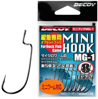 Крючок офсетный Decoy Mini Hook MG-1 06. 10 шт/уп