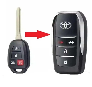 Корпус выкидного автоключа Toyota MS95BB
