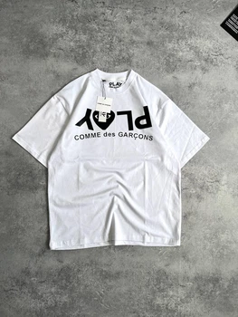 Футболка Play Comme des Garcons 2007 белого цвета, размер S