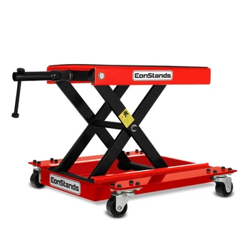 Мотоциклетний підйомник ножиці Dolly ConStands Mid-Lift M Mover 500 кг червоного кольору