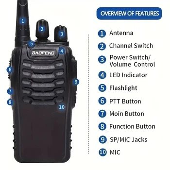 BAOFENG BF-88E рации для связи (PMR 446 MHz, 16 каналов)