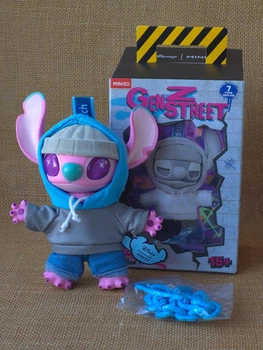 М’яка іграшка брелок Стіч VAPORWAVE Stitch Gen Z Street Series Disney MINISO