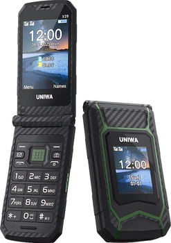 Мобільний телефон-розкладачка UNIWA X29 Green