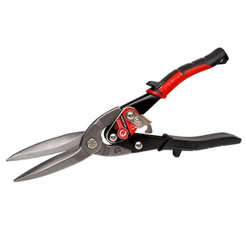 Ножницы по металлу удлиненные INTERTOOL NT-0504 300 мм прямые кованые Cr-Mo 56–62 HRC