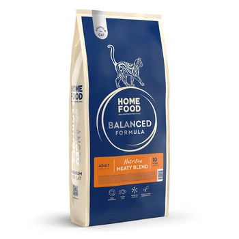Сухий корм HOME FOOD для дорослих котів "М’ясне асорті" Nutritive Balanced Formula, 10 кг