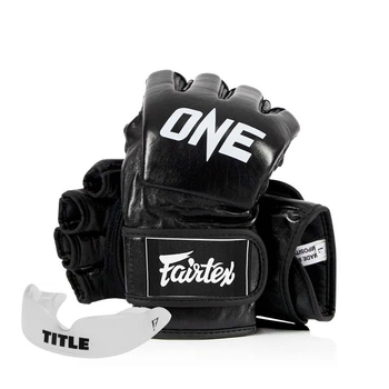 Рукавиці для ММА Fairtex FGV12 ONE Black L + капа в комплекті
