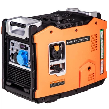 Інверторний генератор RANGER Kraft 5500 (RA 7763), 5.5 кВт, тихий ECO-режим, USB і 12V для заряджання , Помаранчевий
