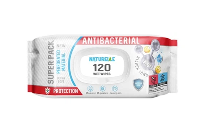 Влажные салфетки антибактериальные Naturelle Antibacterial Silver ions 120 шт.