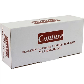 Крейда біла шкільна 100 шт квадратна Conture 400070