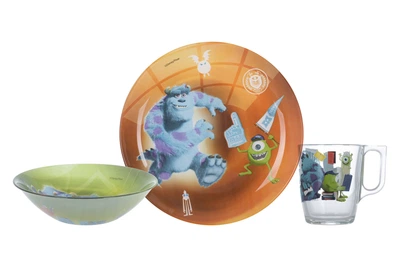 Набор детский Luminarc Disney Monsters 3 пр P9261