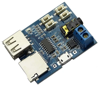 MP3 модуль 3.7-5.5В USB MicroSD TF MP3