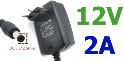 Блок питания, сетевой адаптер 12В 2А CCTV, Arduino