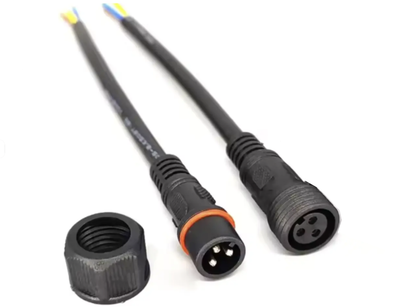 Комплект з'єднувальний кабель WP Cable 3pin, тато + мама чорний