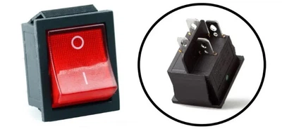 Переключатель, кнопка AC KCD4 250В 16А