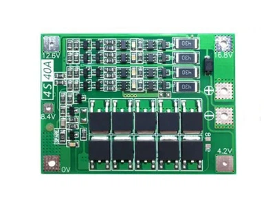 BMS 4s 40А Контролер з БАЛАНСУВАННЯМ (плата захисту) Li-ion акумуляторів 18650