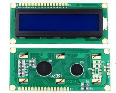 LCD 1602 для Arduino, ЖК дисплей c синей подсветкой (без i2c модуля)