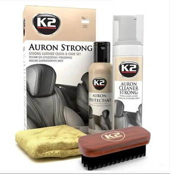 Набір для догляду за шкірою салону автомобіля "К2" Auron Strong Set (Auto-69238) аксесуари для авто