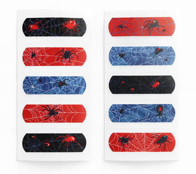 Пластырь детский с рисунком «Spider Style» набор с 10шт.