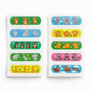 Пластырь детский с рисунком «Zoo Collection» набор с 10шт.
