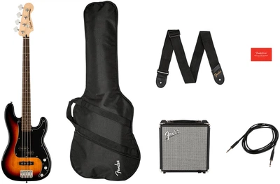 Гитарный набор с бас-гитарой Squier Affinity Series Precision Bass PJ Pack 3-Color Sunburst