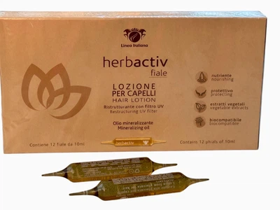 Ампулы Herbactiv Linea Italiana для посеченных кончиков ,для объема,и блеска 12 шт