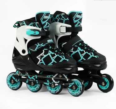 Роликовые коньки 900-ХL Best Roller колеса PU. Turquoise and Black (размер 42-45) (151213)