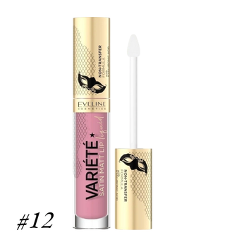 Помада рідка матова з гіалуроновою кислотою EVELINE VARIETE PERFECT MATTE LIP INK N 12 7316