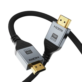 Кабель Angusplay HDMI 2.2 16K@60Hz, 96Gbps 16K@60Hz 8K@120Hz 4K@480Hz 2м черный