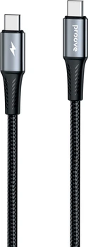 Кабель Proove WireX Pro Type-C to Type-C 100W 1.5 м Black (636170001)
