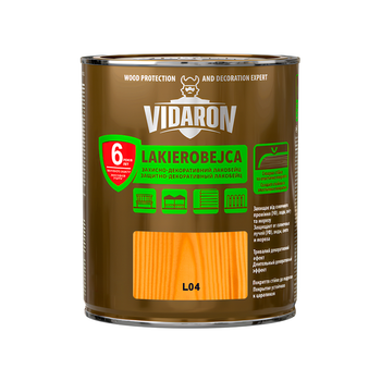 Захисно-декоративний лакобейц Vidaron грецький горіх L04 2,5 л