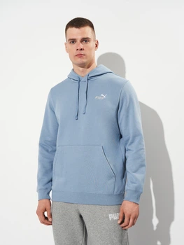 Худі утеплене чоловіче Puma Essentials Graphics 68471834 L Cool Blue (4069157436748)