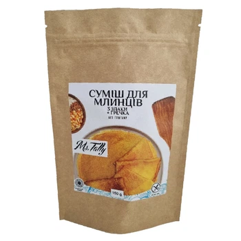 Cумiш для млинцiв Ms. Tally 3 злаки + гречка без глютену 150г