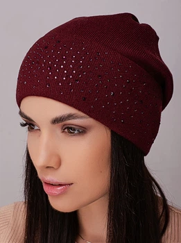 Ковпак жіночий "Лакшері" Leks-Jolie Розмір (53-57) Колір (вишня)