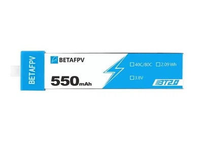 Аккумулятор BETAFPV BT2.0 550 mAh 1S 3.8V 40C/80C для дрона / квадрокоптера