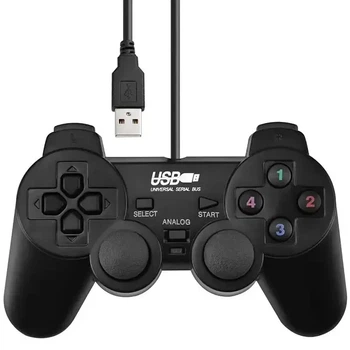 Джойстик проводной для ПК Ucom-208-1 USB с вибрацией Черный
