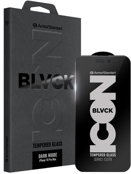 Защитное стекло ArmorStandart Dark Mode BI для смартфона Apple iPhone 16 Pro Max Black (ARM85820)