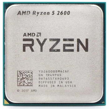 Процесор sAM4 AMD Ryzen 5 2600 3.4-3.9GHz 6/12 576kB+3MB+16MB DDR4 2933 65W бу - Б/В