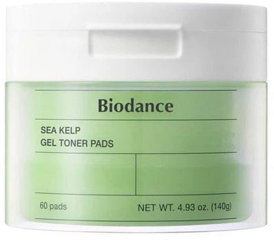 Тонер-пади гелеві Biodance Sea Kelp Gel Toner Pads Зволожуючі з Морським екстратом 60 шт (8809891183678)