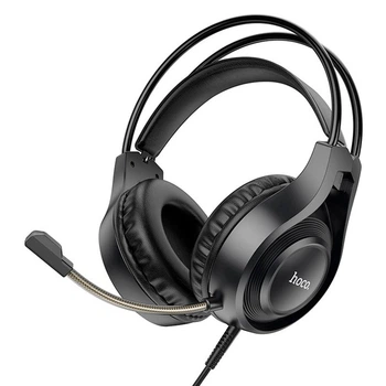 Дротові ігрові навушники Hoco W106 Tiger Gaming Ігрова гарнітура з мікрофоном Black
