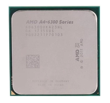 Процессор sFM2 AMD A4-6300 3.7-3.9GHz 2яд. 2пот. L1 96kb L2 1MB DDR3 1600 Radeon HD 8370D 760MHz 65W б/у