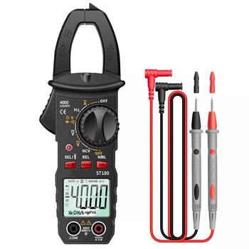 Мультиметр ANENG ST180 Clamp Meter цифровой, амперметр-вольтметр с клещами, тестер NCV
