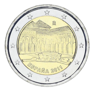 Монета Испания 2 евро 2011 Биметалл UNC Альгамбра