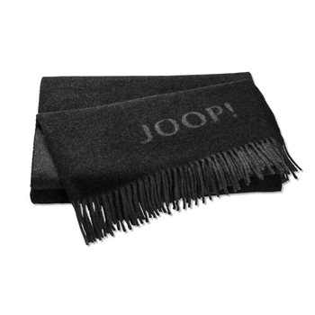 Вовняний плед JOOP! - Fine-Doubleface, anthrazit-graphit антрацит + графіт, Полуторний, 130x180 см