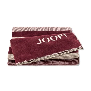 Хлопоковый плед JOOP! Wohndecke "Shutter", Rouge Красный, Полуторный, 150x200 см