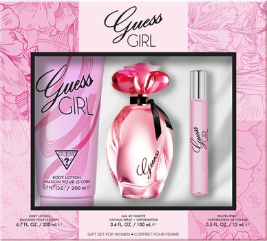 Zestaw damski Guess Girl Woda toaletowa 100 ml + Woda toaletowa 15 ml + Balsam do ciała 200 ml (085715330444)