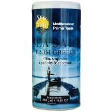 Морська сіль MESSOLONGHI солонка Sea&Sun 280г(5200113809155)
