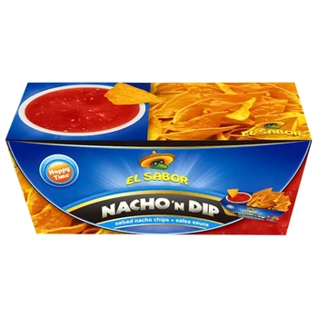 Чипси кукурудзяні Начо з соусом Сальса El Sabor 175г (5202175019930)