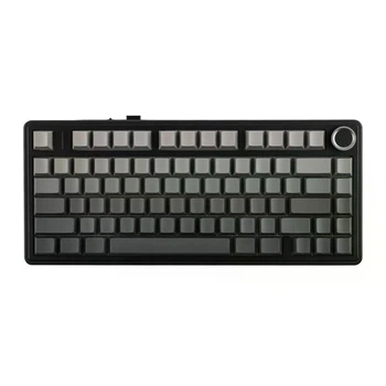 Игровая механическая беспроводная клавиатура AULA F75 Gray gradient, 75%, RGB, USB‑C, hot-swap, Reaper Switch с регулятором громкости